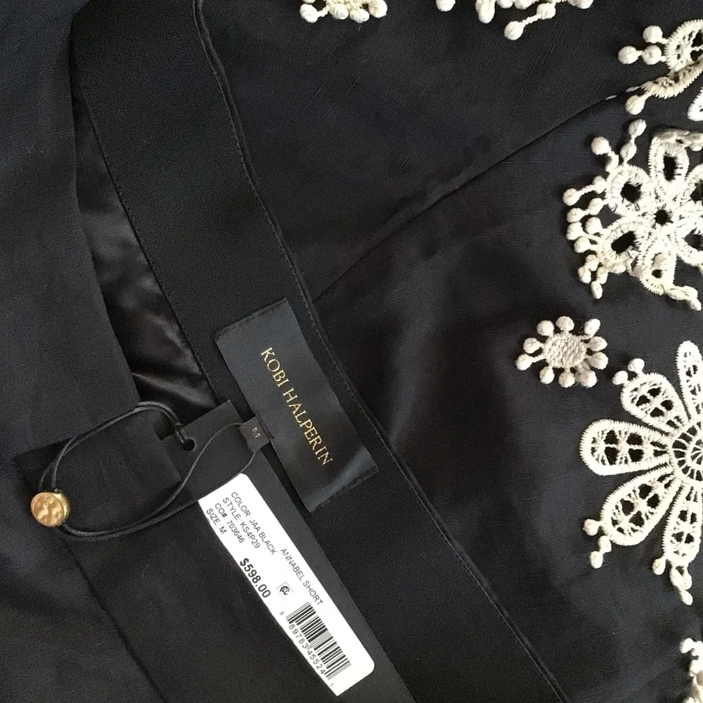 KOBI HALPERIN Annabel Embroidered Shorts with Crystals - Picture 8 of 16